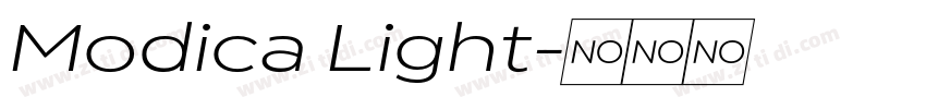 Modica Light字体转换